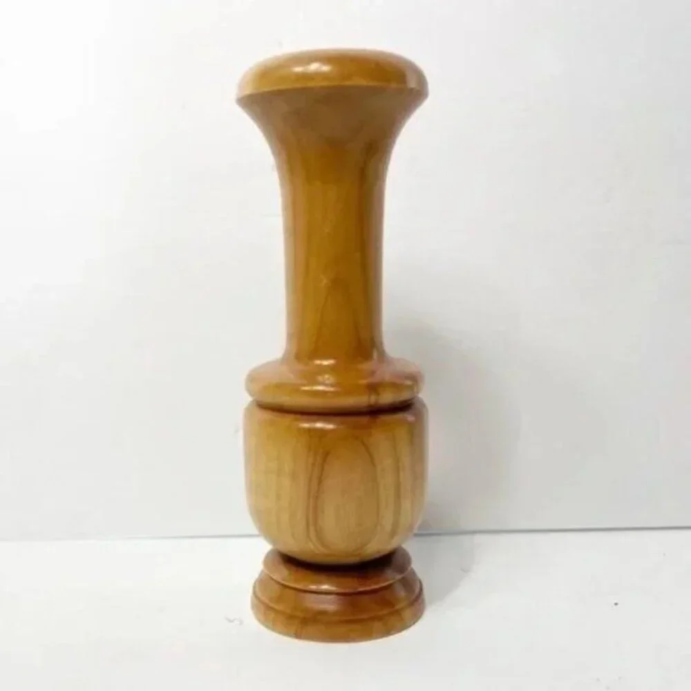 Custom Birch Vase Candlestick Holder Kent Seasons 2002 Handmade Wooden Decor